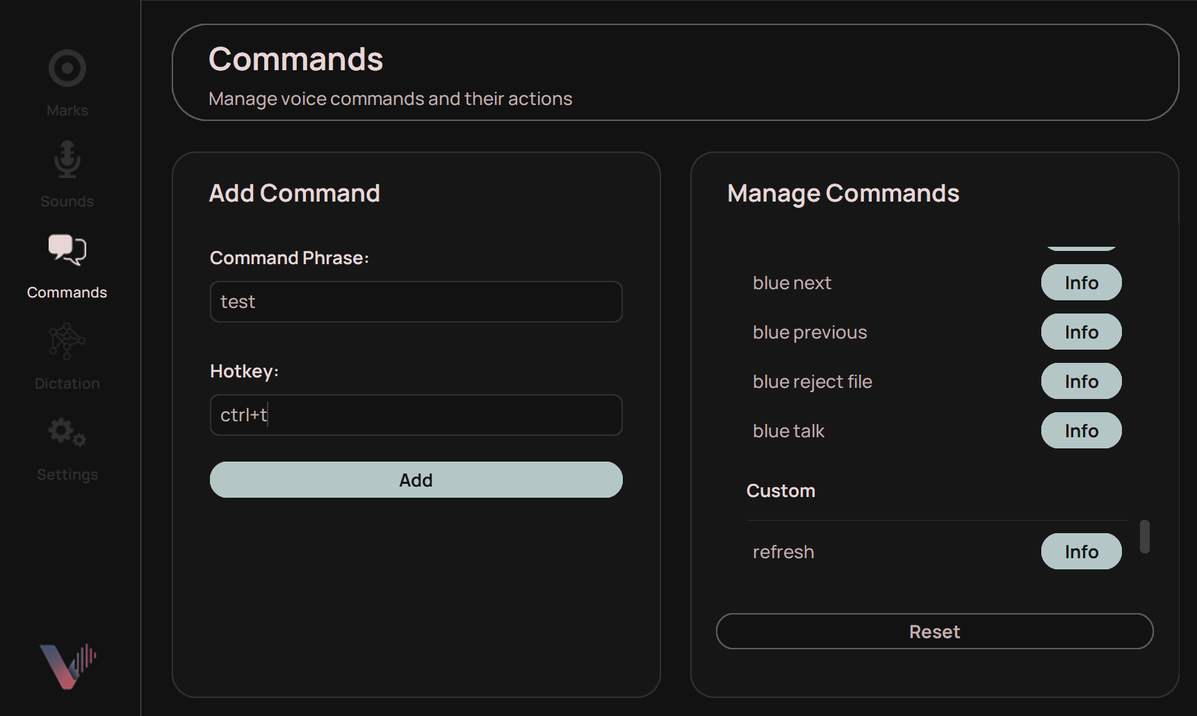 Add Custom Command Interface
