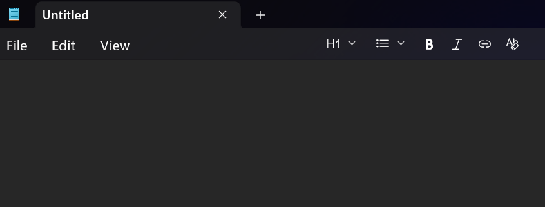 Cursor ready for dictation