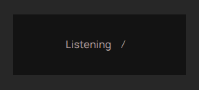 Vocalance listening confirmation