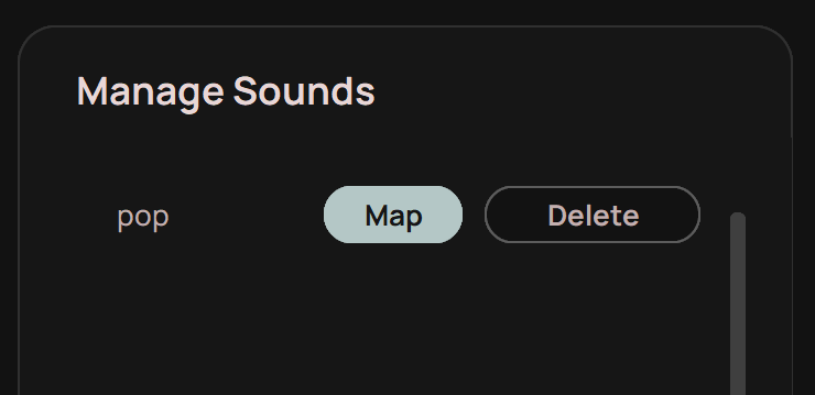 Trained Sound in Manage Sounds