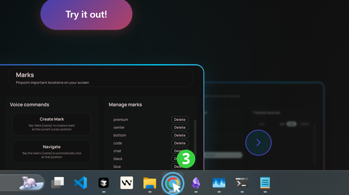 Mark activation result